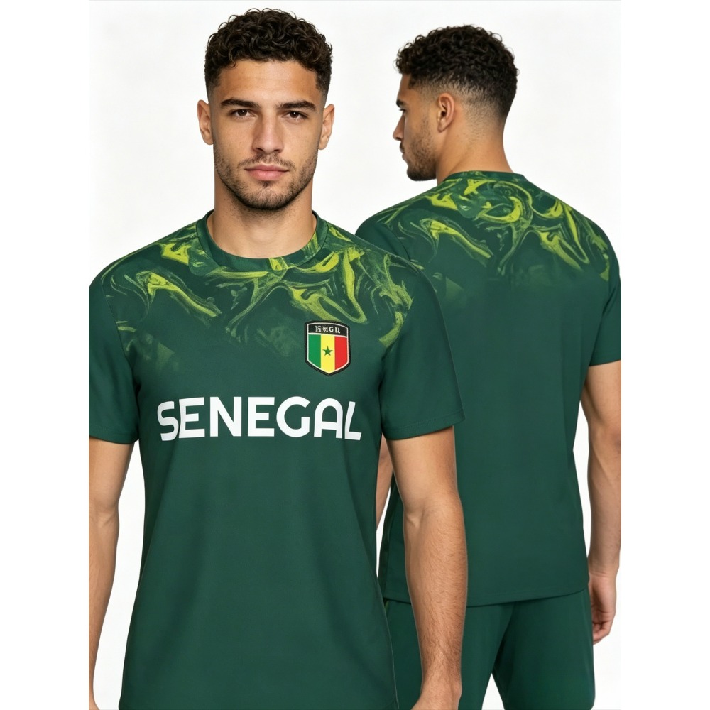 Summer Clothing Trends - 2026 New Summer Senegal Flag Graphic