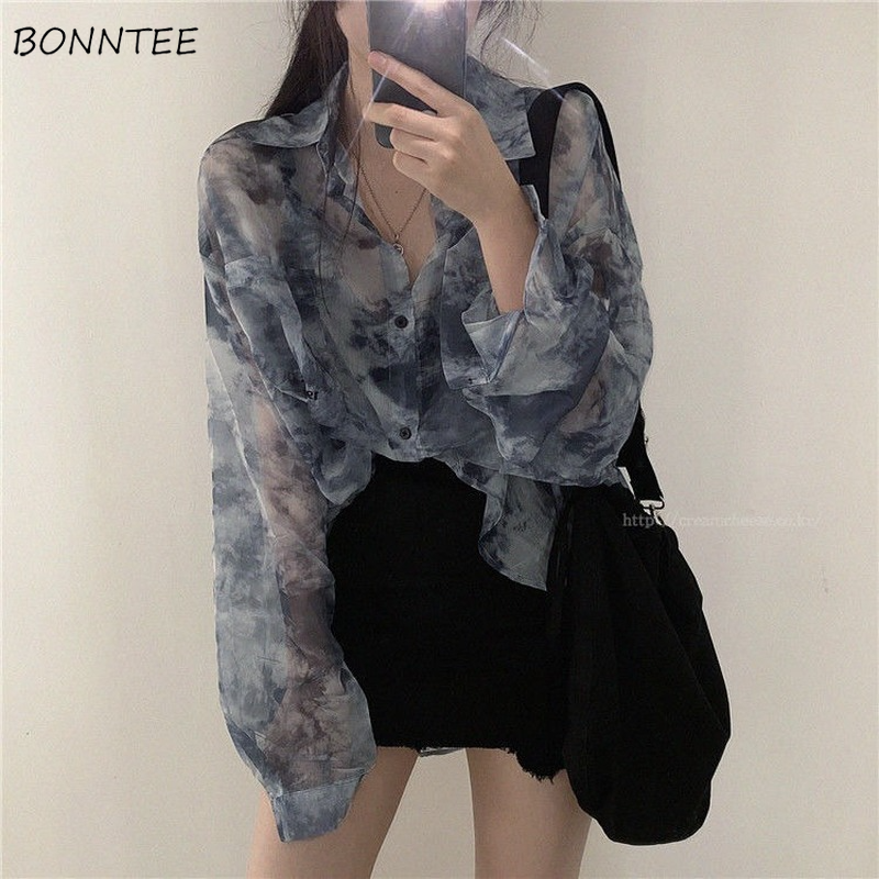 Summer Goth Clothing - Shirts Women Fashion Tie Dye Harajuku