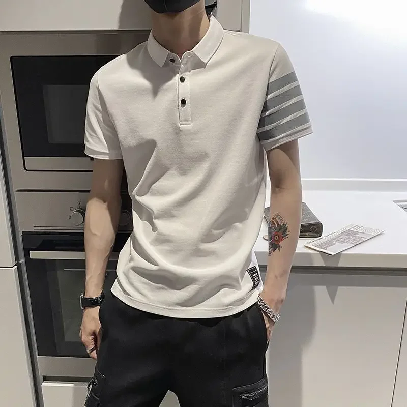 Top Graphic Polo Shirts Stripe - Summer Clothing Cheap ulasan dan harga