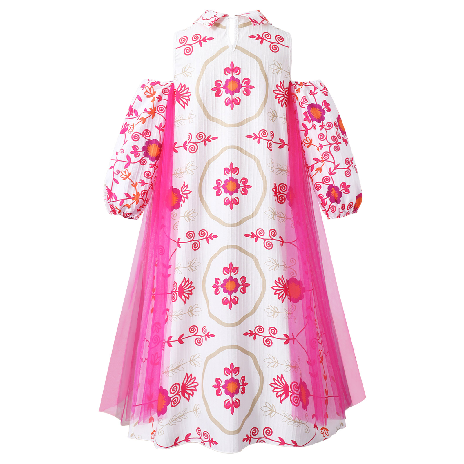 Girl Long Sleeve Mesh Patchwor - Summer Clothing Girls ulasan dan harga