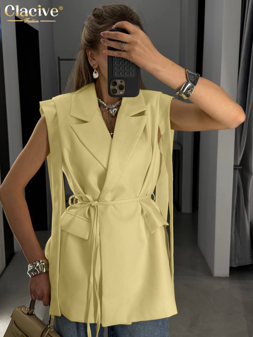 Clacive Fashion Loose Yellow W - Yellow Summer Clothing ulasan dan harga
