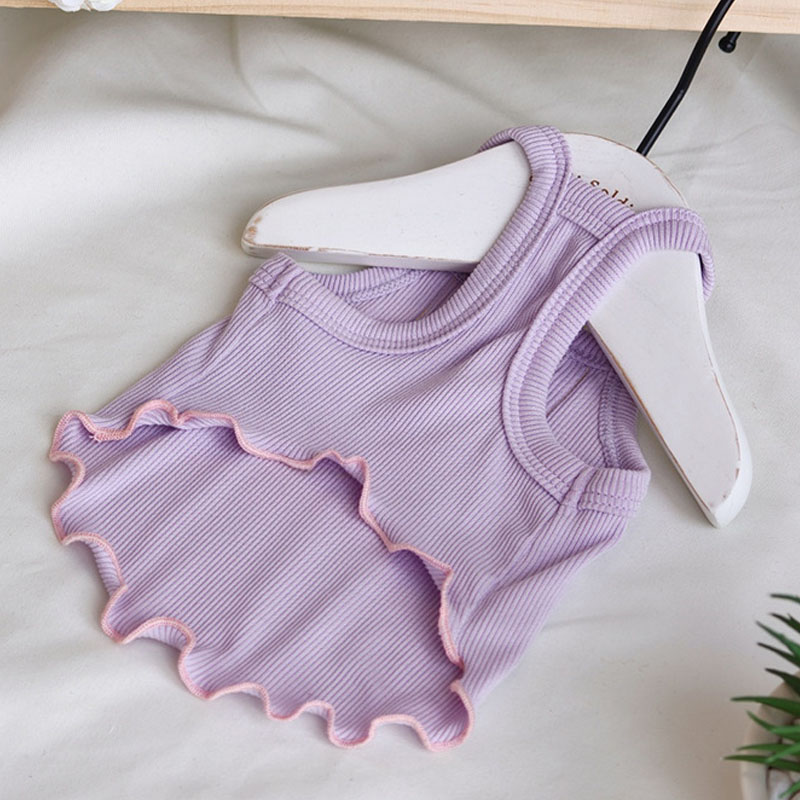 Dog Clothes Yellow Purple Slin - Yellow Summer Clothing ulasan dan harga