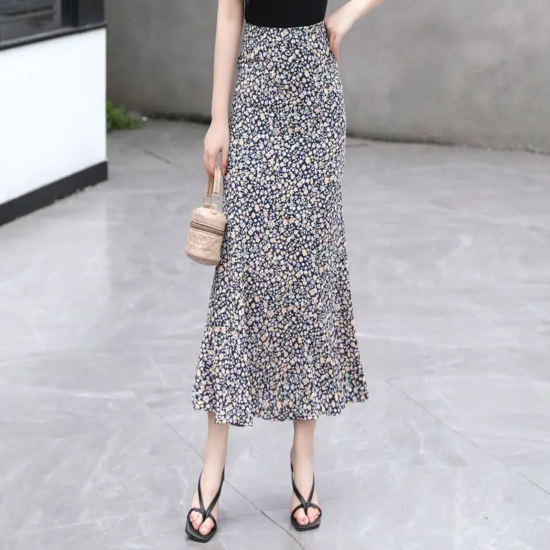 Female Skirts Maxi Black High  - Summer Clothing Cheap ulasan dan harga