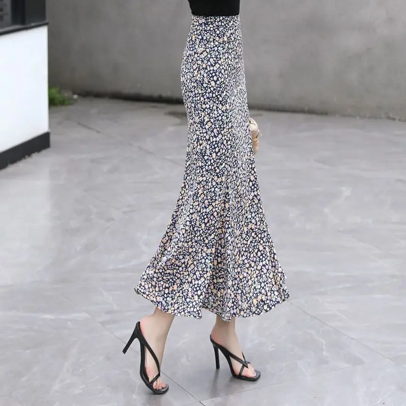 Female Skirts Maxi Black High  - Summer Clothing Cheap ulasan dan harga