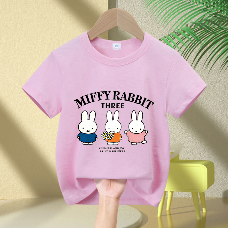 Cartoon Miffy Bunny T-Shirt Gi - Summer Clothing Baby Girl ulasan dan harga
