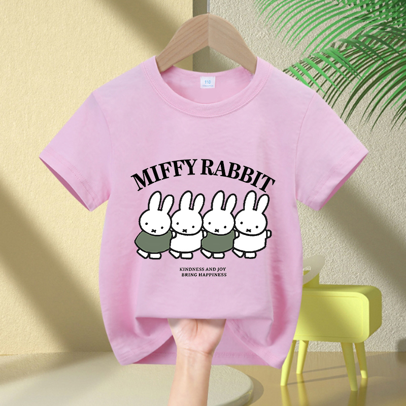 Cartoon Miffy Bunny T-Shirt Gi - Summer Clothing Baby Girl ulasan dan harga
