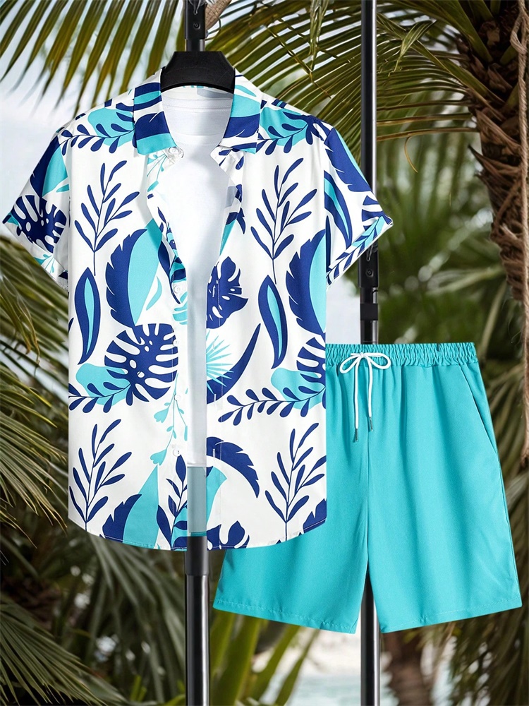 Men's Short-sleeved Shirt Set  - Summer Clothing Trends ulasan dan harga