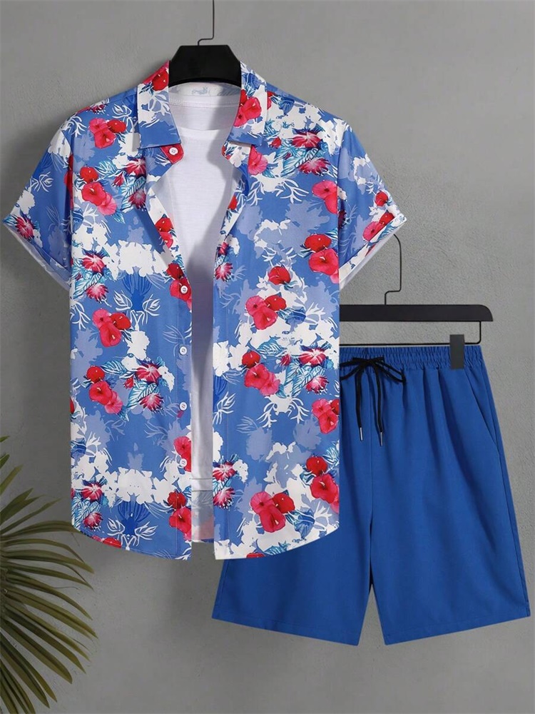 Men's Short-sleeved Shirt Set  - Summer Clothing Trends ulasan dan harga