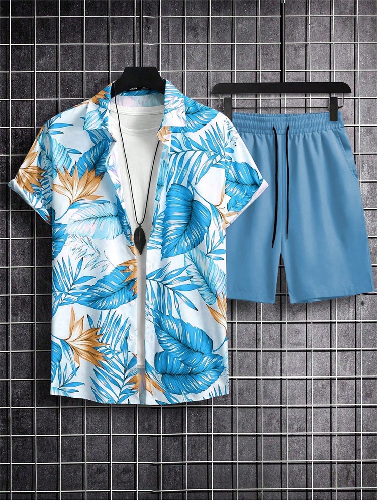 Men's Short-sleeved Shirt Set  - Summer Clothing Trends ulasan dan harga