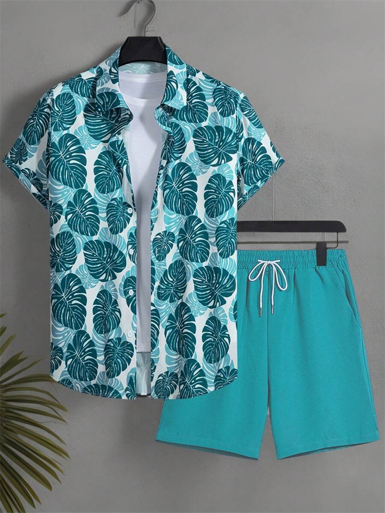 Men's Short-sleeved Shirt Set  - Summer Clothing Trends ulasan dan harga