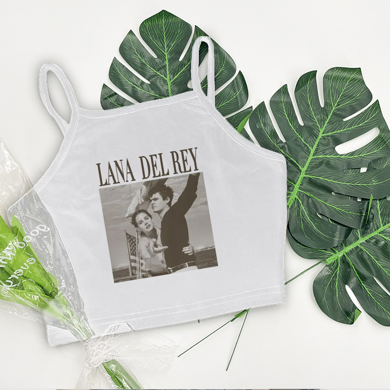 LANA DEL REY Gothic Print Halt - Zara Summer Clothing For Women ulasan dan harga