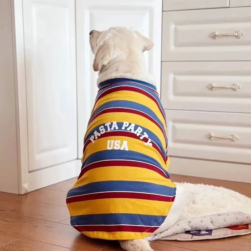 Summer Large Dog T-Shirts Yell - Yellow Summer Clothing ulasan dan harga