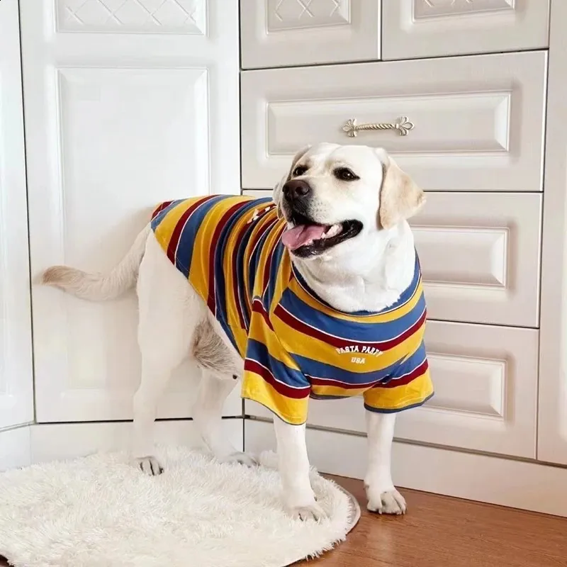 Summer Large Dog T-Shirts Yell - Yellow Summer Clothing ulasan dan harga