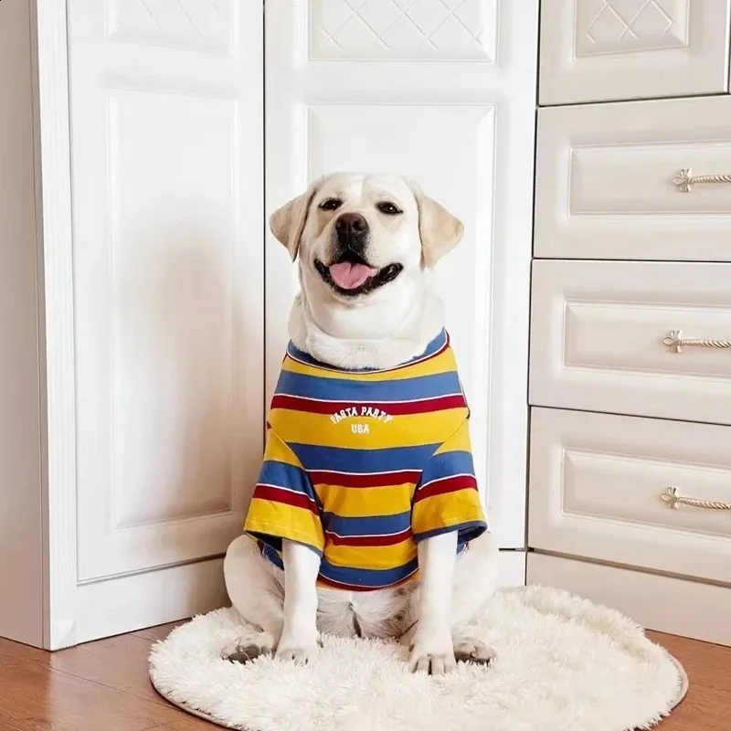 Summer Large Dog T-Shirts Yell - Yellow Summer Clothing ulasan dan harga