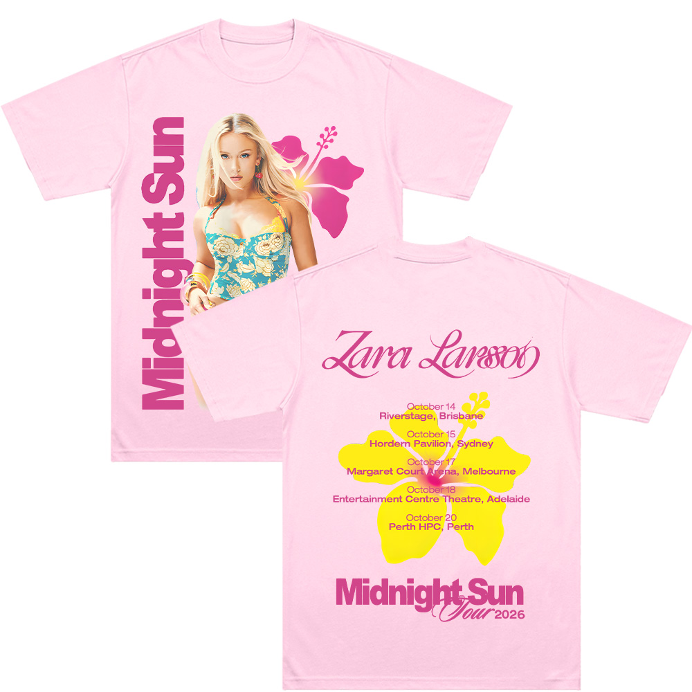 Midnight Sun Tour 2026 T Shirt - Zara Summer Clothing For Women ulasan dan harga