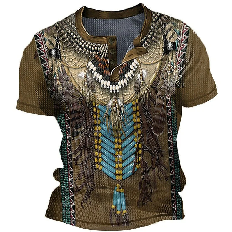 Indian Henley Shirts Ethnic St - Indian Summer Vintage Clothing ulasan dan harga