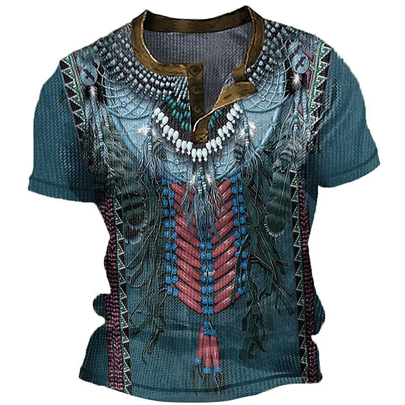 Indian Henley Shirts Ethnic St - Indian Summer Vintage Clothing ulasan dan harga