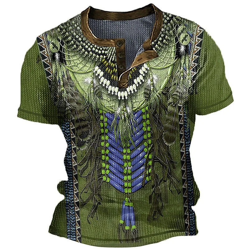 Indian Henley Shirts Ethnic St - Indian Summer Vintage Clothing ulasan dan harga