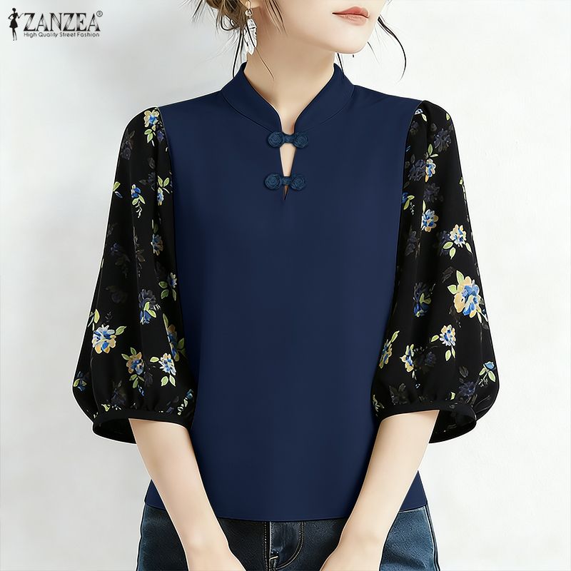 ZANZEA Elegant Woman Blouses F - Summer De Clothing ulasan dan harga