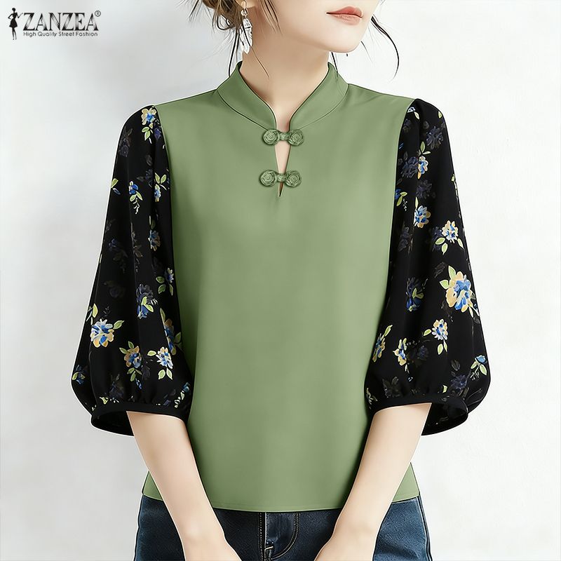 ZANZEA Elegant Woman Blouses F - Summer De Clothing ulasan dan harga