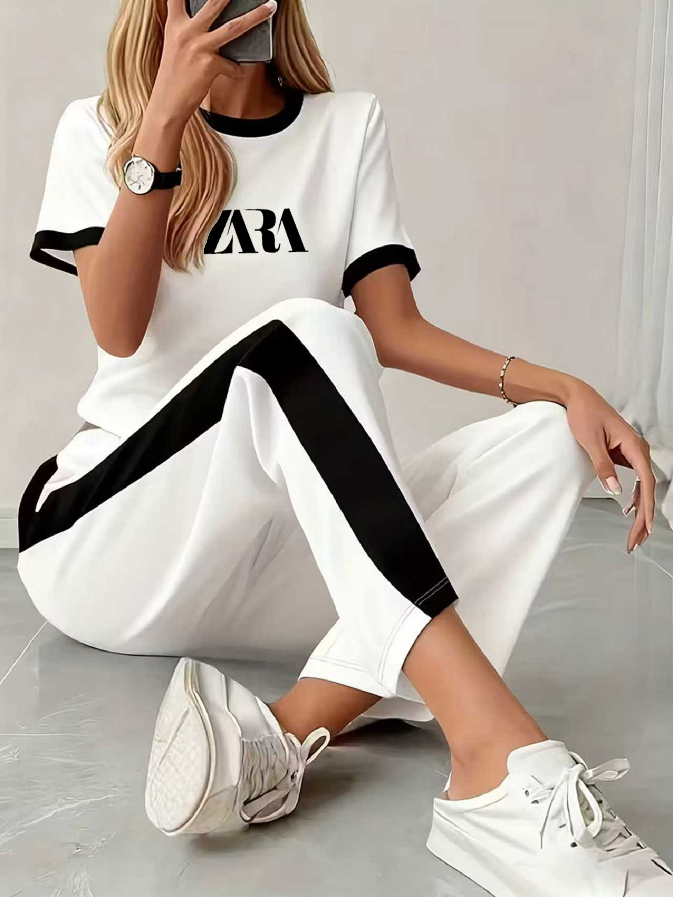 Spring and Summer White Zara L - Zara Summer Clothing For Women ulasan dan harga