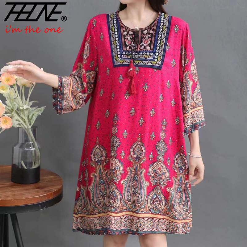 Women Indian Dress Ready Stock - Indian Summer Vintage Clothing ulasan dan harga