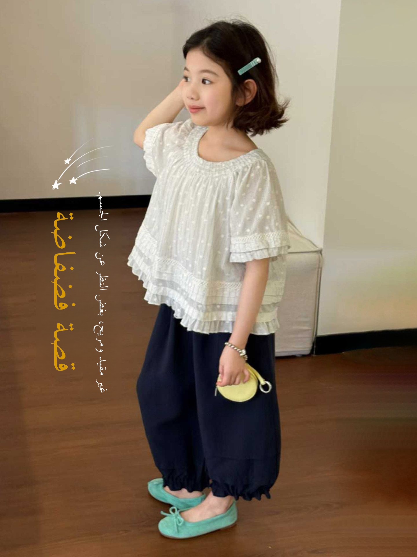 Sweet Polka Dot Short Sleeve T - Summer Clothing Girls ulasan dan harga