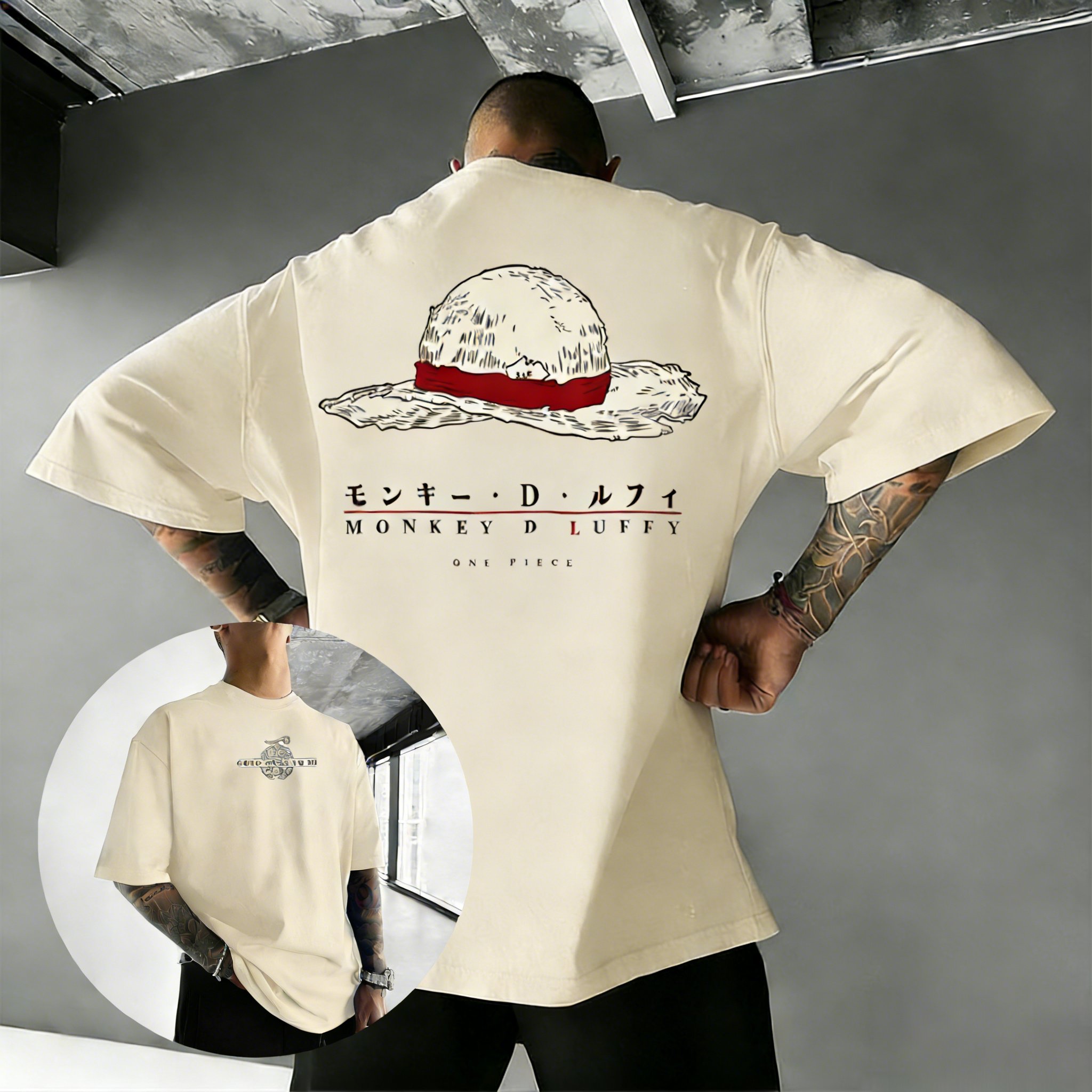 One Piece Anime Luffy T Shirt  - Summer Clothing In Japan ulasan dan harga