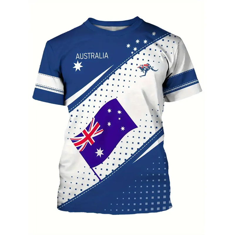 Australia National Flag T-shir - Summer Clothing Australia ulasan dan harga
