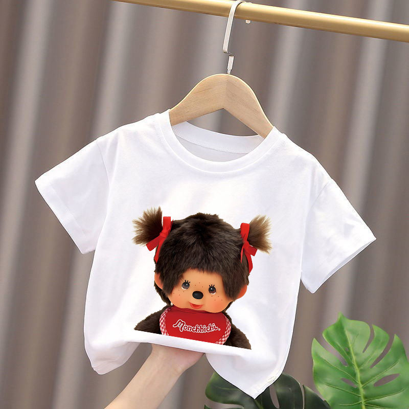 Monchhichi Kids T-shirts Anime - Summer Clothing Girls ulasan dan harga