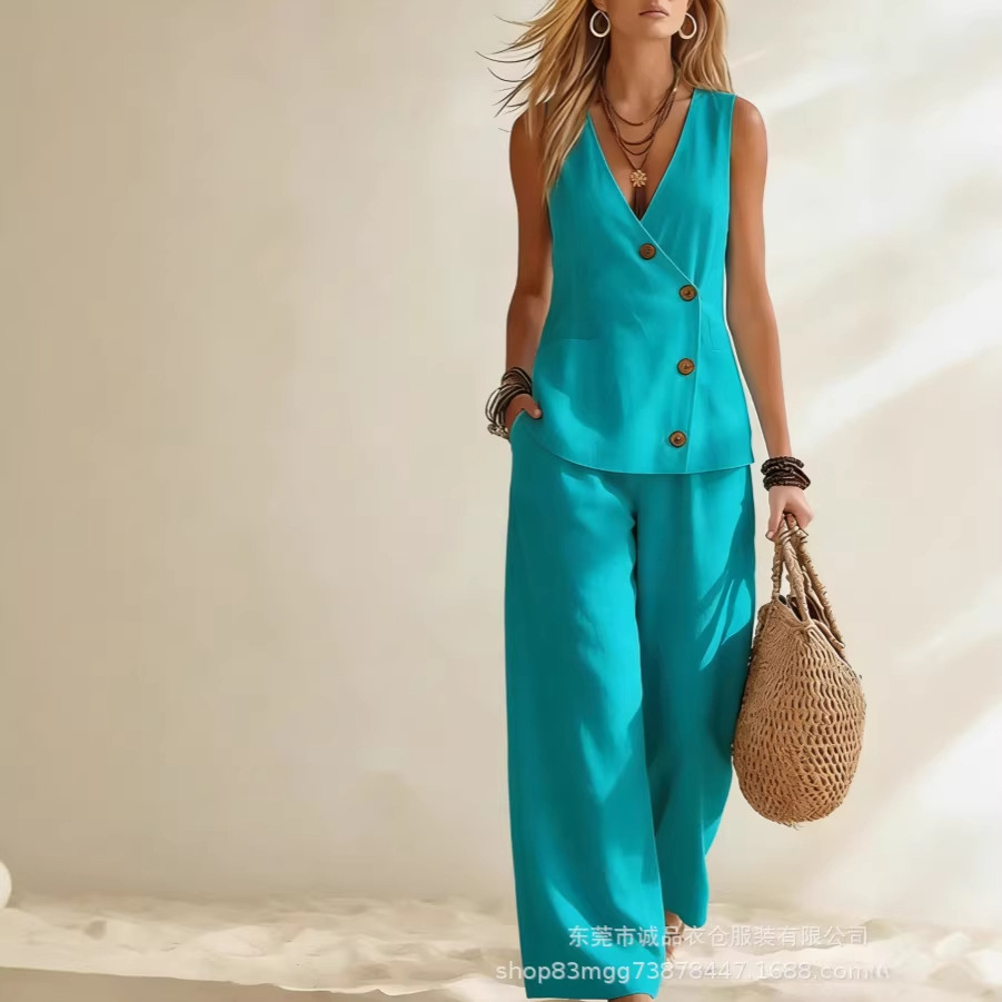 Fashion Deep V-neck Sleeveless - Zara Summer Clothing For Women ulasan dan harga