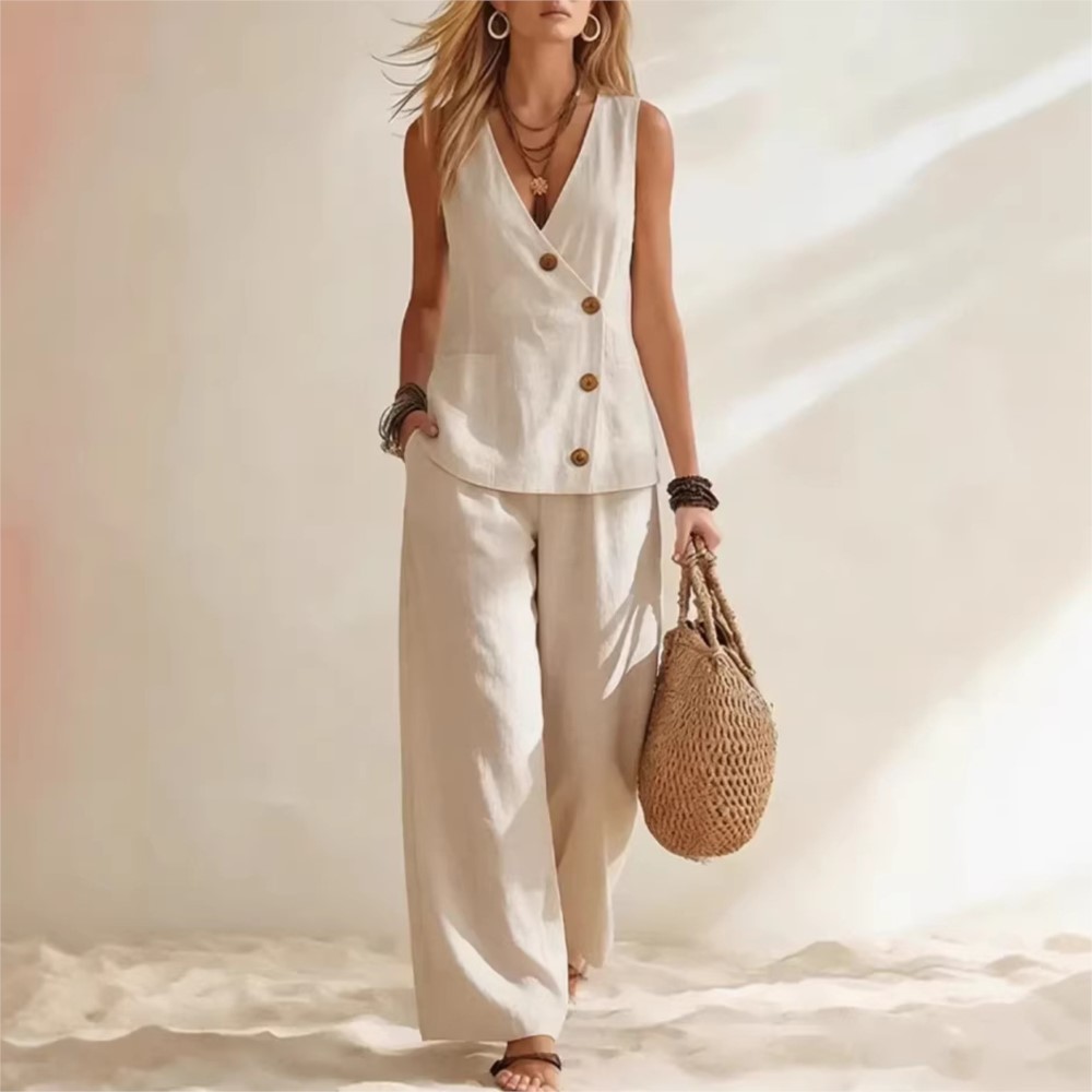 Fashion Deep V-neck Sleeveless - Zara Summer Clothing For Women ulasan dan harga
