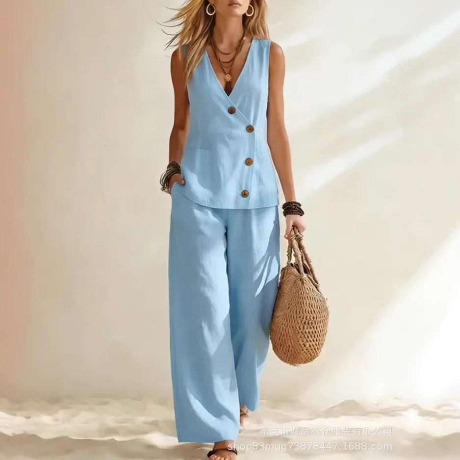 Fashion Deep V-neck Sleeveless - Zara Summer Clothing For Women ulasan dan harga