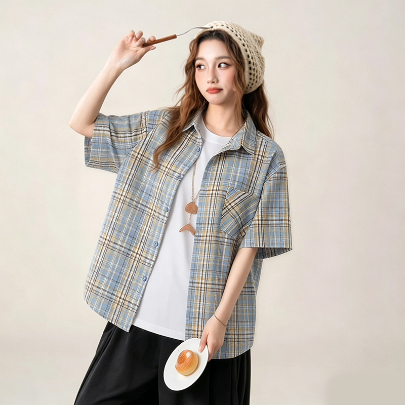 Y2K New Summer Collection Blue - Yellow Summer Clothing ulasan dan harga