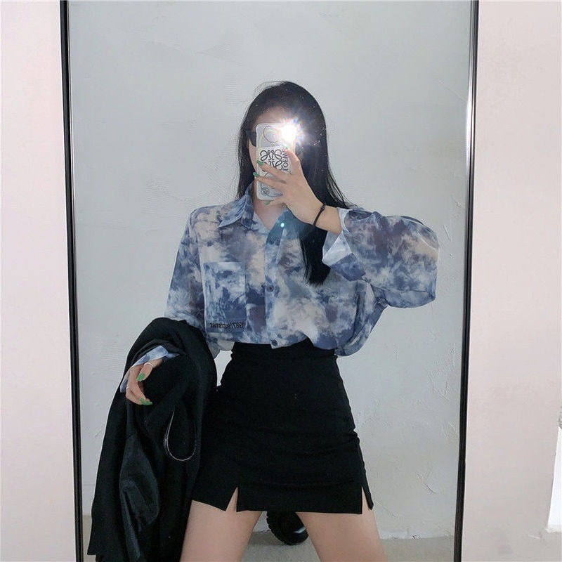 Shirts Women Fashion Tie Dye H - Summer Goth Clothing ulasan dan harga