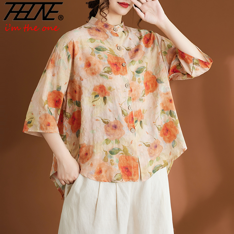 THHONE Fashion Summer Woman Bl - Indian Summer Vintage Clothing ulasan dan harga