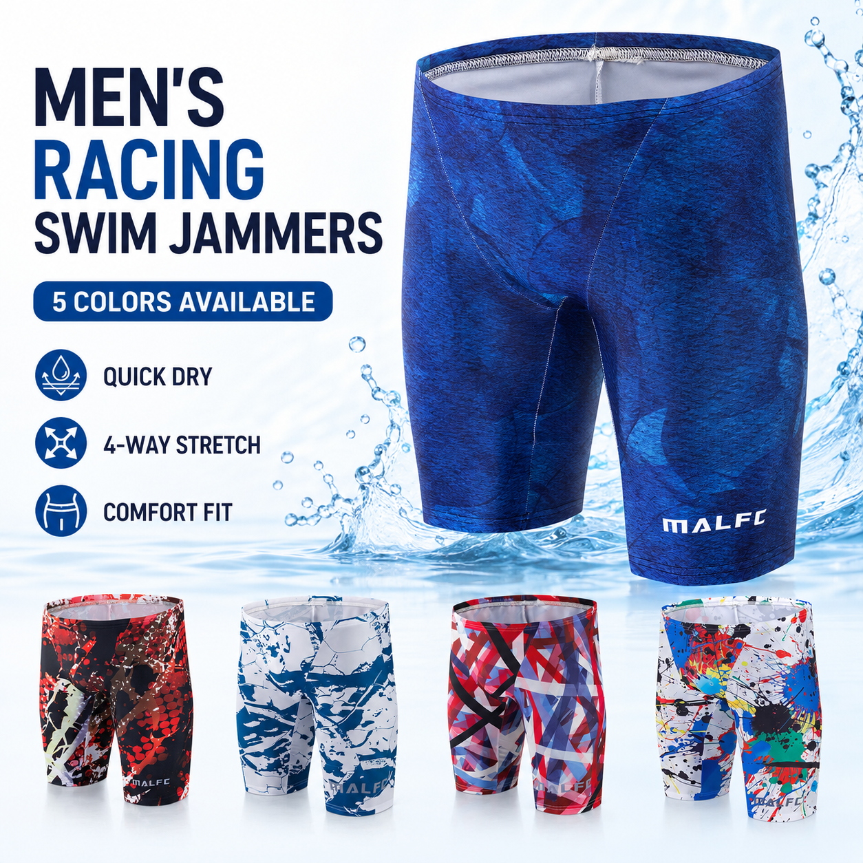MALFC Summer Men's Swim Jammer - Board Short Surf ulasan dan harga
