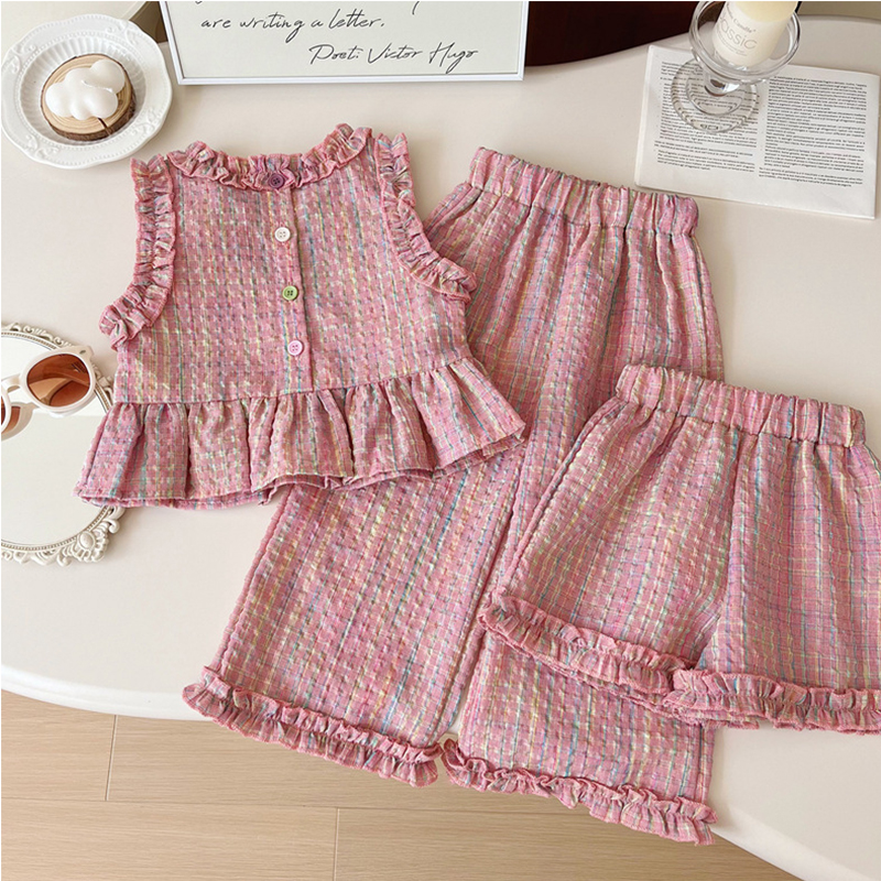 Summer New Plaid Baby Girl Set - Summer Clothing Baby Girl ulasan dan harga
