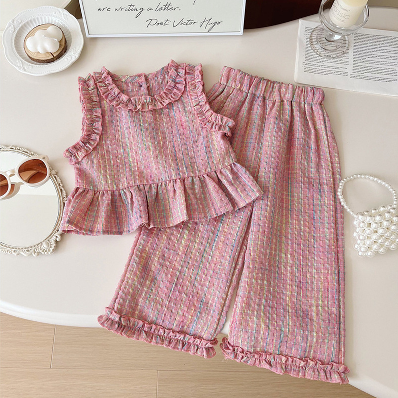 Summer New Plaid Baby Girl Set - Summer Clothing Baby Girl ulasan dan harga