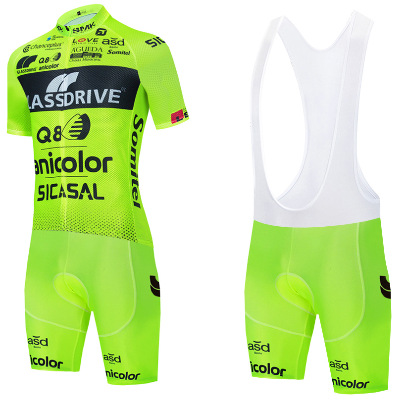 Fluor Yellow Cycling Jersey GL - Yellow Summer Clothing ulasan dan harga