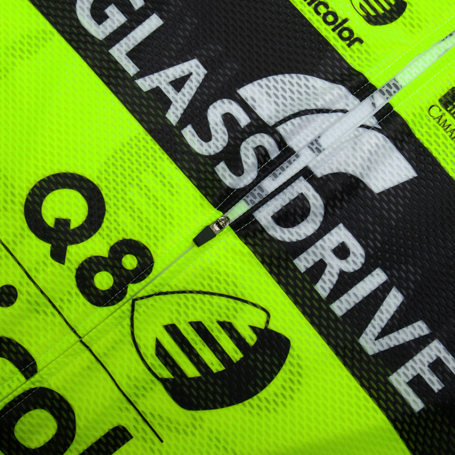 Fluor Yellow Cycling Jersey GL - Yellow Summer Clothing ulasan dan harga