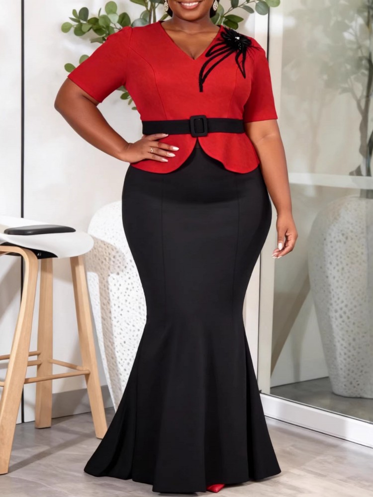 L-4XL Plus Size Clothes Evenin - Summer Evenings Clothing ulasan dan harga