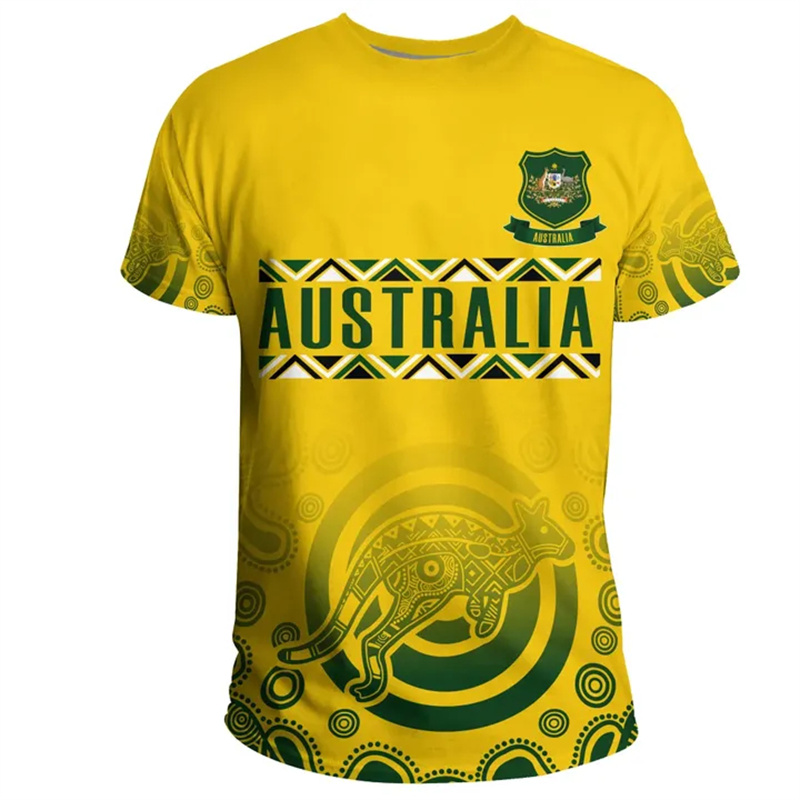 3D Print Australia Flag T Shir - Summer Clothing Australia ulasan dan harga