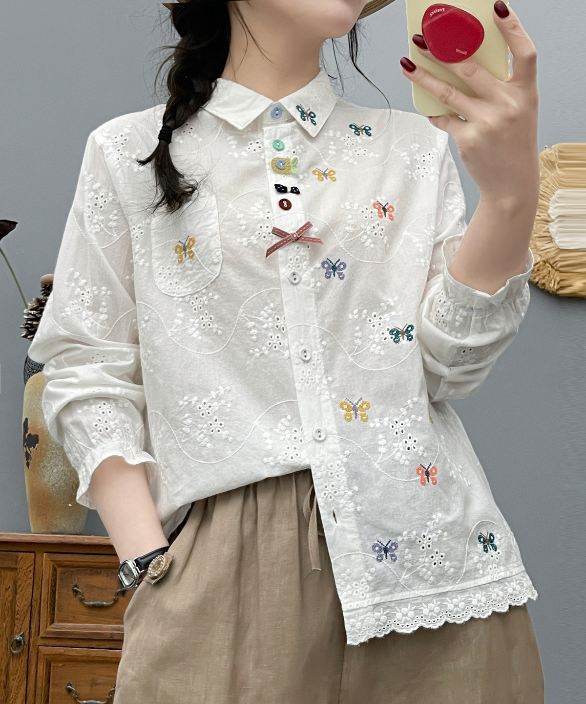Women's Bohemian Blouse Ethnic - Summer Clothing In Japan ulasan dan harga