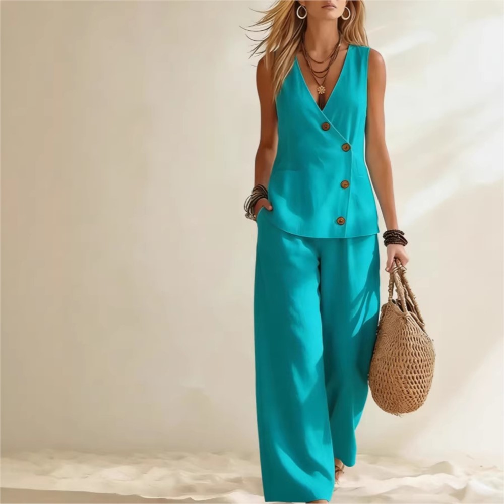 Fashion Deep V-neck Sleeveless - Zara Summer Clothing For Women ulasan dan harga