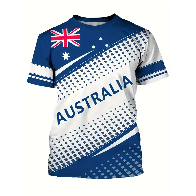 Australia National Flag T-shir - Summer Clothing Australia ulasan dan harga