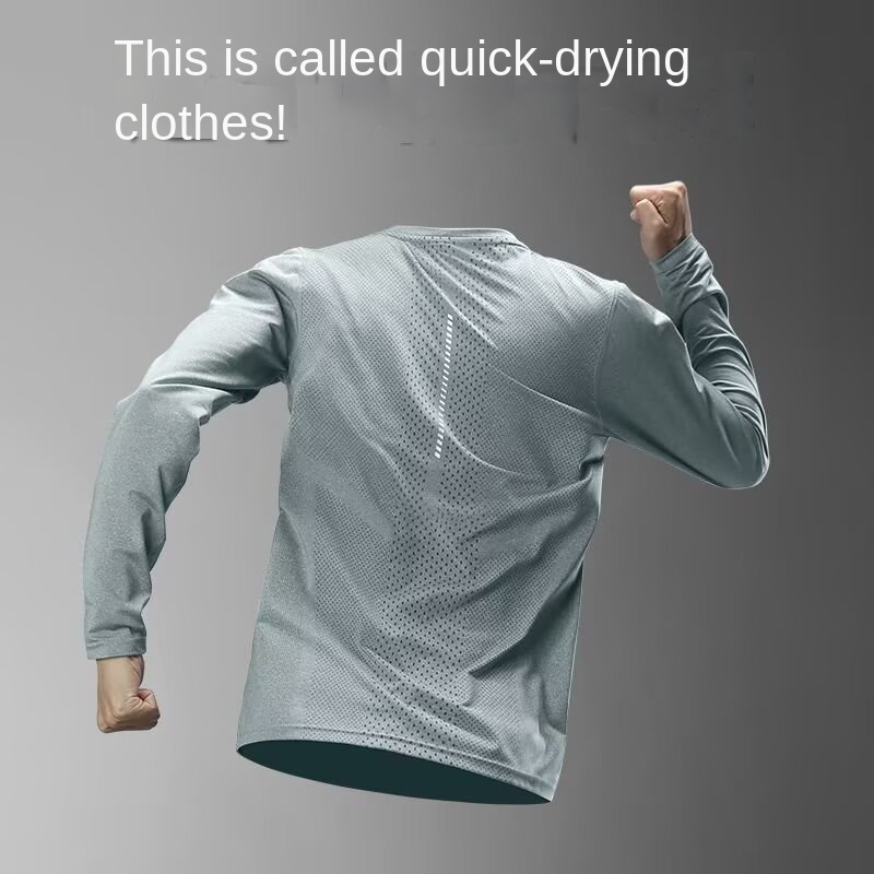 Men's Long Sleeve Quick-Dry Sp - Summer Clothing Mens ulasan dan harga