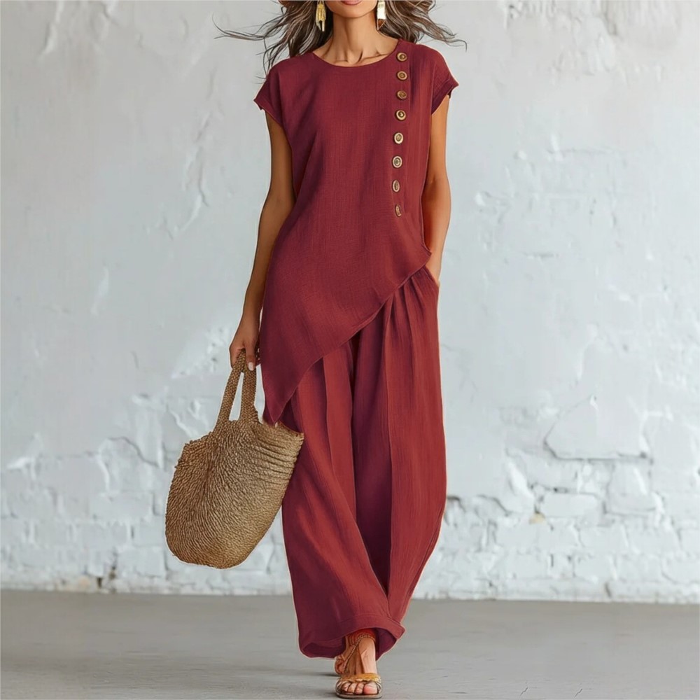 Summer Casual O Neck Button Do - Zara Summer Clothing For Women ulasan dan harga