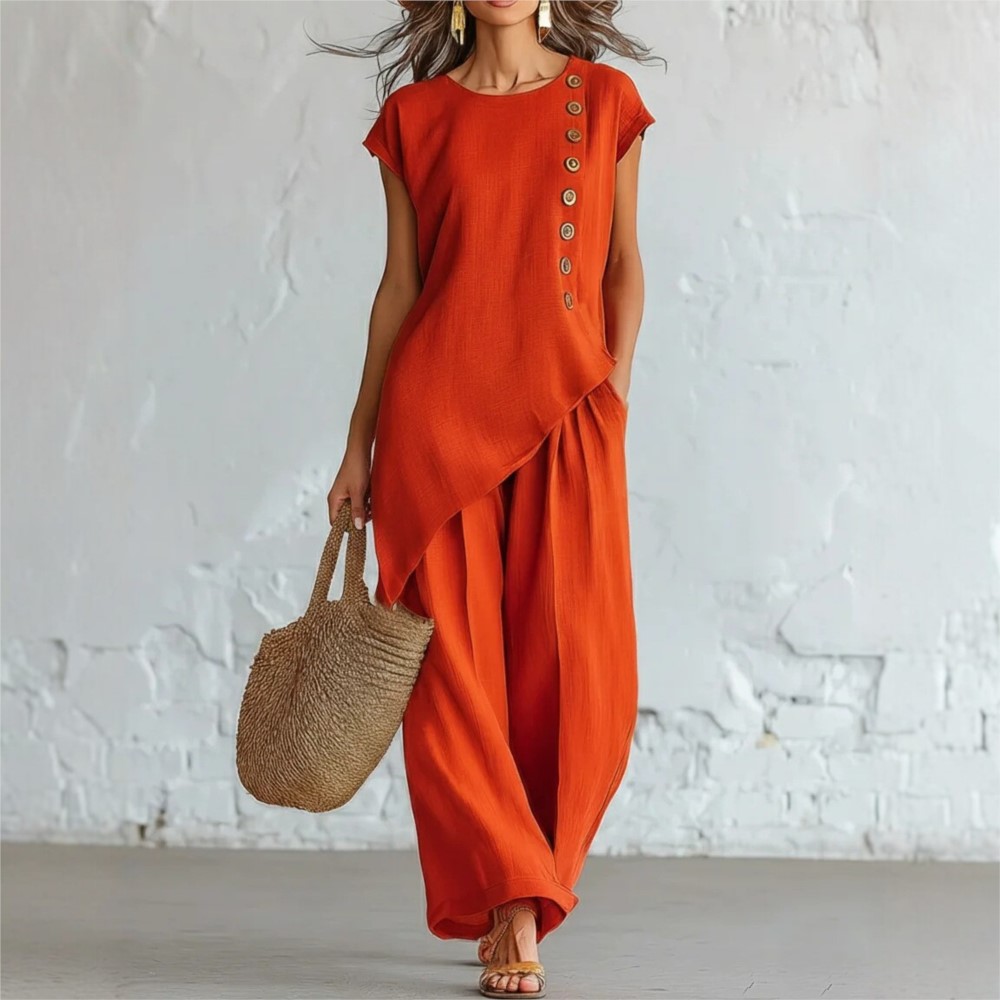 Summer Casual O Neck Button Do - Zara Summer Clothing For Women ulasan dan harga