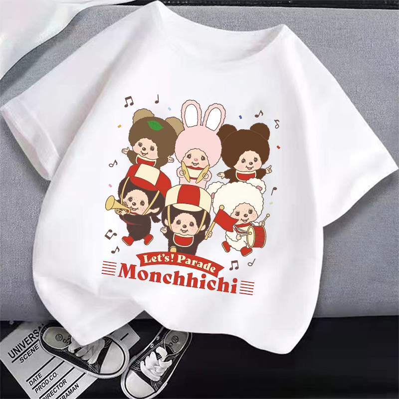 MONCHHICHI Short Sleeve T Shir - Summer Clothing Girls ulasan dan harga